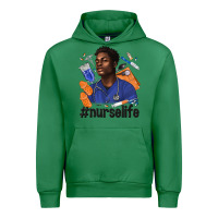 Emerald afro man nurse life Urban Hoodie - texasbilliewilder