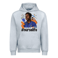 Heather Grey afro man nurse life Urban Hoodie - texasbilliewilder