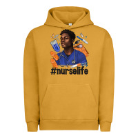 Pigment Peanut Butter afro man nurse life Urban Hoodie - texasbilliewilder