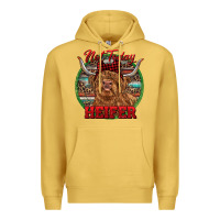 Antique Gold Highland Heifer Christmas Premium Hoodie - RanaPortraitStore