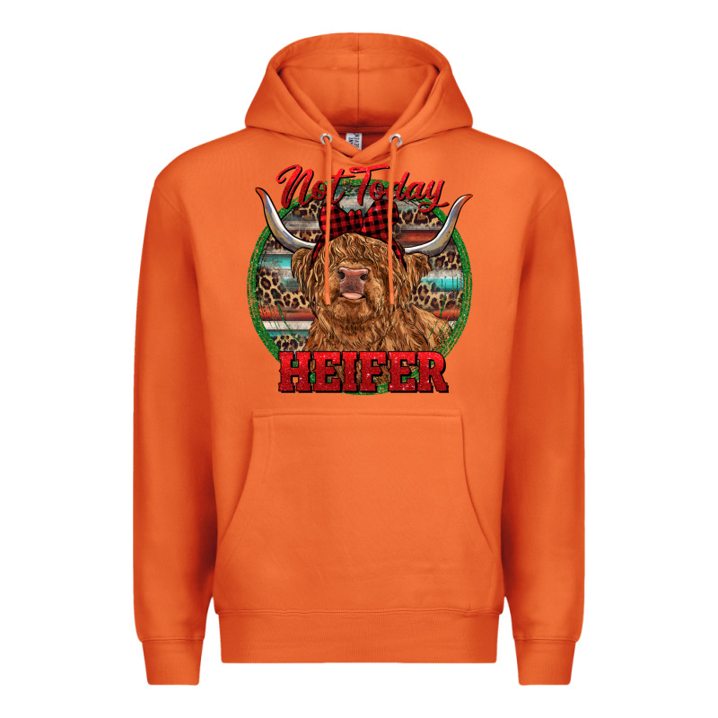 Highland Heifer Christmas Premium Hoodie by RanaPortraitStore | Teevron