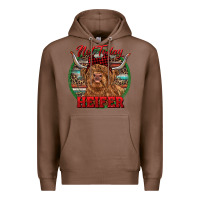 Chestnut Highland Heifer Christmas Premium Hoodie - RanaPortraitStore