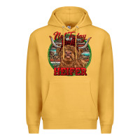 Mustard Highland Heifer Christmas Premium Hoodie - RanaPortraitStore