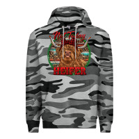 Slate Camo Highland Heifer Christmas Premium Hoodie - RanaPortraitStore