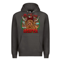 Smoke Highland Heifer Christmas Premium Hoodie - RanaPortraitStore