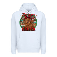 White Highland Heifer Christmas Premium Hoodie - RanaPortraitStore
