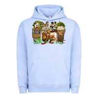 Pigment Grape Ice safari cartoon characters coffee cups Urban Hoodie - Zillion Design Studio