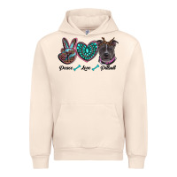 Sandshell peace love pitbull Urban Hoodie - RanaPortraitStore