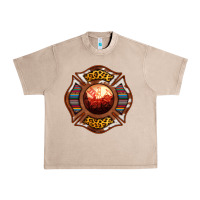 French Oak Western Firefighter Symbol Urban Heavy Tee - RanaPortraitStore