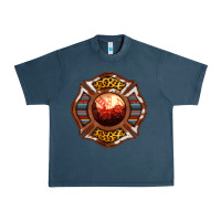 Midnight Navy Western Firefighter Symbol Urban Heavy Tee - RanaPortraitStore