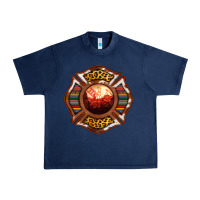 Navy Western Firefighter Symbol Urban Heavy Tee - RanaPortraitStore