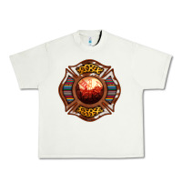 Pistachio Western Firefighter Symbol Urban Heavy Tee - RanaPortraitStore