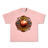 Salmon Western Firefighter Symbol Urban Heavy Tee - RanaPortraitStore
