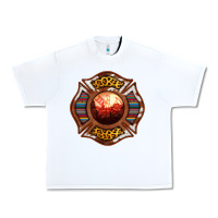 White Western Firefighter Symbol Urban Heavy Tee - RanaPortraitStore