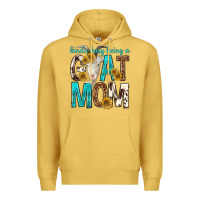 Antique Gold kinda busy being a goat mom Premium Hoodie - texasbilliewilder