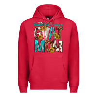 Cardinal kinda busy being a goat mom Premium Hoodie - texasbilliewilder