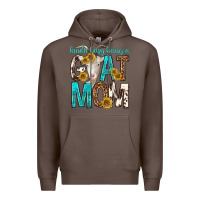 Coffee kinda busy being a goat mom Premium Hoodie - texasbilliewilder