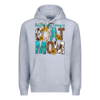Heather Grey kinda busy being a goat mom Premium Hoodie - texasbilliewilder