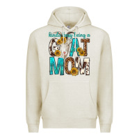 Oatmeal Heather kinda busy being a goat mom Premium Hoodie - texasbilliewilder