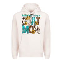 Pale Pink kinda busy being a goat mom Premium Hoodie - texasbilliewilder