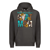 Smoke kinda busy being a goat mom Premium Hoodie - texasbilliewilder