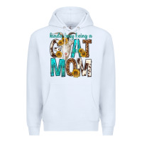 White kinda busy being a goat mom Premium Hoodie - texasbilliewilder