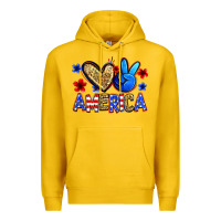 Lemon peace love america Premium Hoodie - Zillion Design Studio