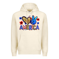 Tofu peace love america Premium Hoodie - Zillion Design Studio