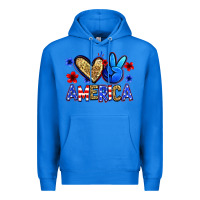 True Royal peace love america Premium Hoodie - Zillion Design Studio