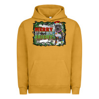 Pigment Peanut Butter merry and bright pitbull with farm Urban Hoodie - RanaPortraitStore