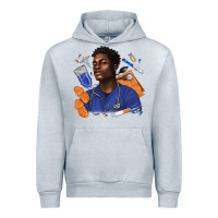 Heather Grey afro man nurse Urban Hoodie - texasbilliewilder