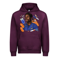 Mauve Wine afro man nurse Urban Hoodie - texasbilliewilder