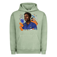 Pigment Oil Green afro man nurse Urban Hoodie - texasbilliewilder