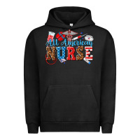 Pigment Black all american nurse Urban Hoodie - texasbilliewilder