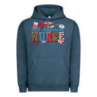 Pigment Midnight Navy all american nurse Urban Hoodie - texasbilliewilder