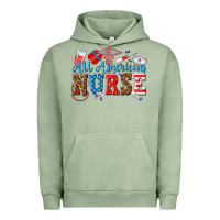 Pigment Oil Green all american nurse Urban Hoodie - texasbilliewilder