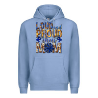 Colony Blue loud and proud cheer mom Premium Hoodie - texasbilliewilder