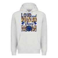 Dove Grey loud and proud cheer mom Premium Hoodie - texasbilliewilder