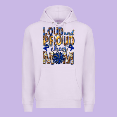 Loud And Proud Cheer Mom Premium Hoodie Designed By Texasbilliewilder