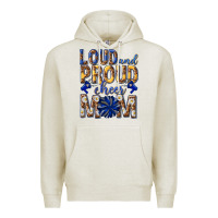 Oatmeal Heather loud and proud cheer mom Premium Hoodie - texasbilliewilder