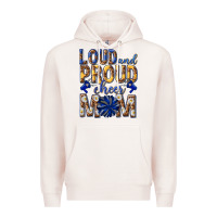 Pale Pink loud and proud cheer mom Premium Hoodie - texasbilliewilder