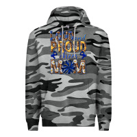 Slate Camo loud and proud cheer mom Premium Hoodie - texasbilliewilder
