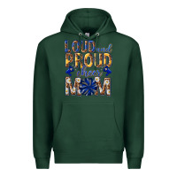 Sports Green loud and proud cheer mom Premium Hoodie - texasbilliewilder