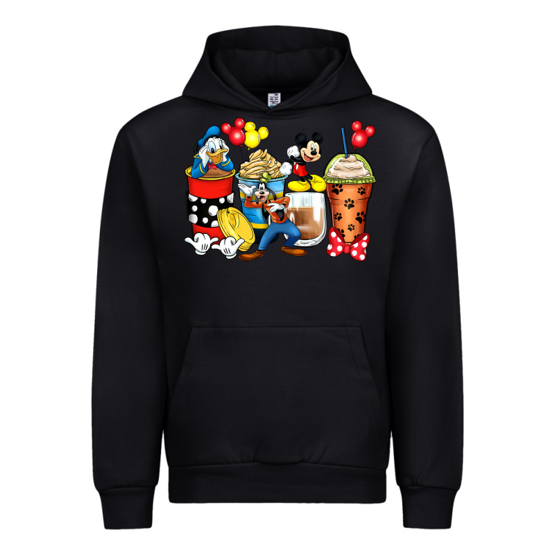 Cartoon Characters Coffee Cups Urban Hoodie by Zillion Design Studio | Teevron
