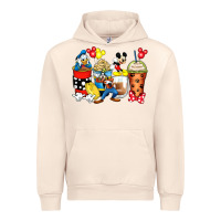 Sandshell cartoon characters coffee cups Urban Hoodie - Zillion Design Studio