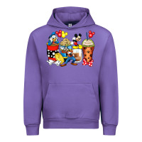 Tulip cartoon characters coffee cups Urban Hoodie - Zillion Design Studio