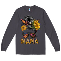 Smoke mess bun mama sunflowers Long Sleeve Tee - BarkalooDesign