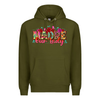 Army Green madre our lady Premium Hoodie - texasbilliewilder