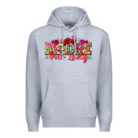 Heather Grey madre our lady Premium Hoodie - texasbilliewilder