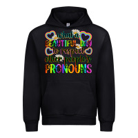 Black what a beautiful day to respect other people's pro Urban Hoodie - Zillion Design Studio